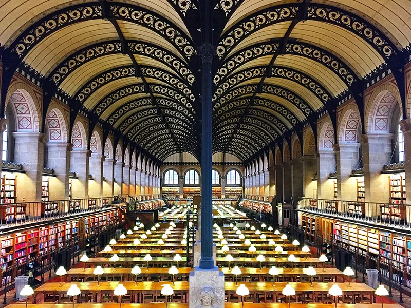 La Bibliothèque Sainte-Geneviève, Paris, France