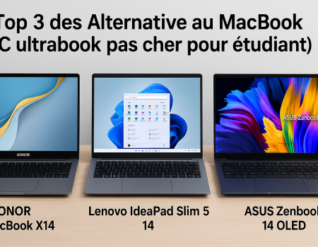 Découvrez les 3 meilleurs alterntives au MacBook, avec un excellent rapport qualité prix : pour un usage quotidien, intensif et pro. 